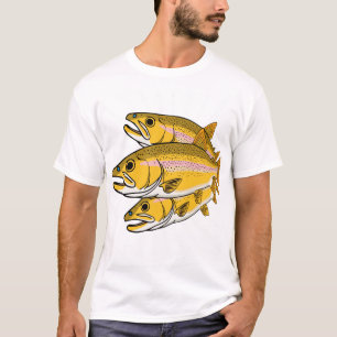 Camiseta Regalo Retro de Pesca de Trucha Relámpago