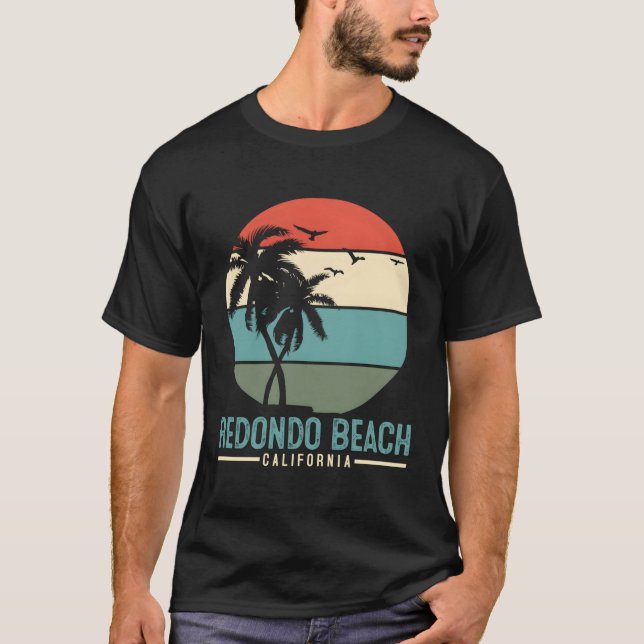 Camiseta Regalo Retro de Redondo Beach California (Anverso)