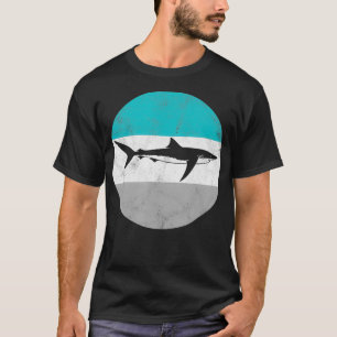 Camiseta Regalo retro del tiburón azul para hombres o niños