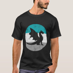 Camiseta Regalo Retro Dragón Para Hombres O Niños