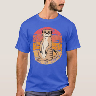 Camiseta Regalo Retro para Amantes de Suricatas Animales Di