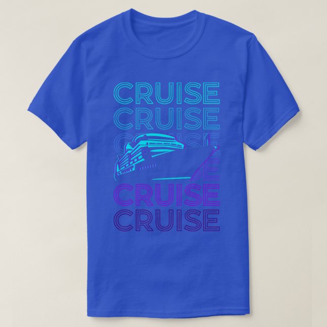 Camiseta Regalo retro para cruceros (Diseño del anverso)