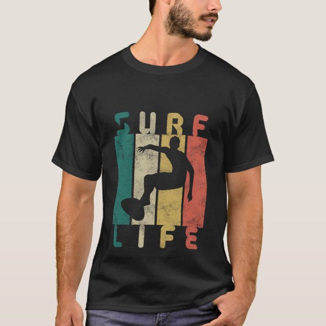 Camiseta regalo retro surf surfista (Anverso)