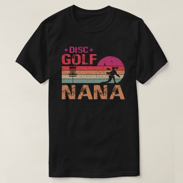Camiseta Regalo retro vintage Nana Disk Golf (Diseño del anverso)