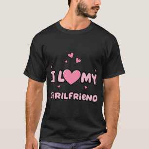 Camiseta Regalo romántico de 'Te amo mi novia' para parejas