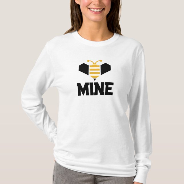 Camiseta Regalo romántico Minimalista de Bee Mine (Anverso)