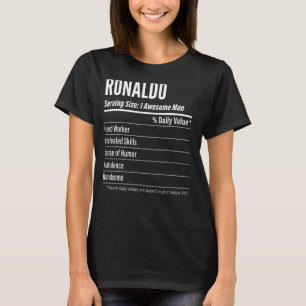 Camiseta Regalo Ronaldo, Hechos Nutricionales Que Sirven Ta