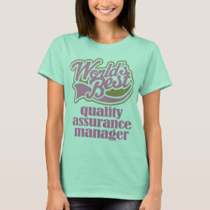 Camiseta Regalo rosa de Quality Assurance Manager