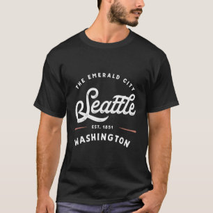 Camiseta Regalo Rustic Classic Seattle Washington 1851 Usa