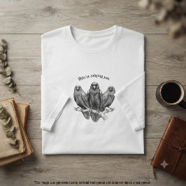 Camiseta Regalo sarcástico Cuervo gótico Te estamos juzgand