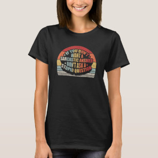 Camiseta Regalo sarcástico para mujeres Retro No hagas una