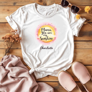 Camiseta Regalo sensorial para mamá Eres Mi Sol.