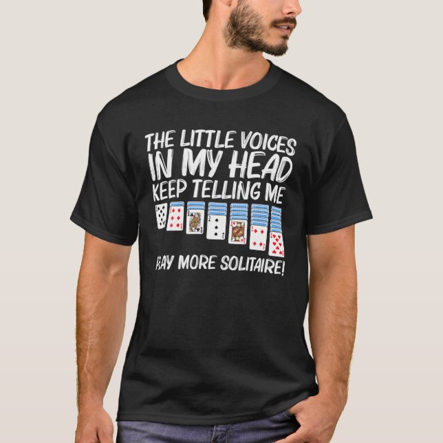Camiseta Regalo Solitaire Para Hombres Mujeres Jugador De J (Anverso)