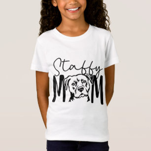 Camiseta Regalo Staffy Mom Para Staffordshire Bull Terrier 