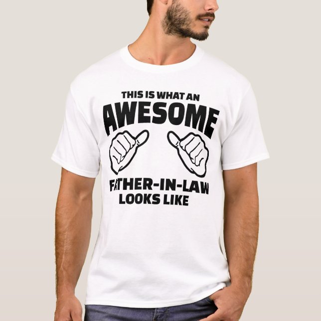 Camiseta Regalo suegro - Impresionante suegro (Anverso)