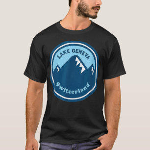 Camiseta Regalo suizo retro sobre el lago de Ginebra