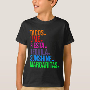 Camiseta Regalo Tacos Lime Fiesta Tequila Cinco De Mayo