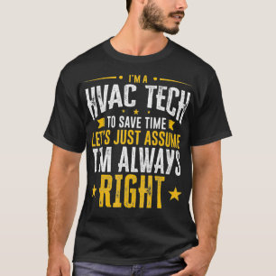 Camiseta Regalo tecnológico de HVAC Ahorro de tiempo Supong