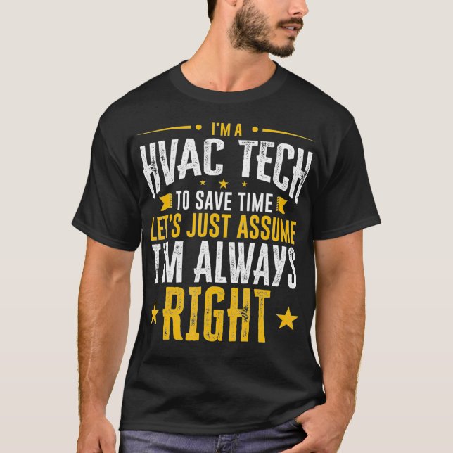 Camiseta Regalo tecnológico de HVAC Ahorro de tiempo Supong (Anverso)