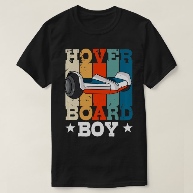 Camiseta Regalo temático de la tabla de hoverboard para niñ (Diseño del anverso)