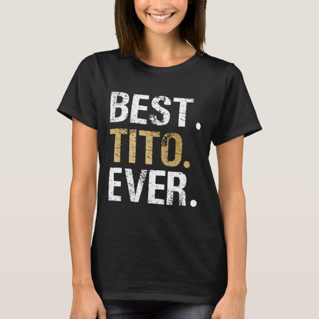 Camiseta Regalo Tito Para El Abuelo Español Mexicano (Anverso)