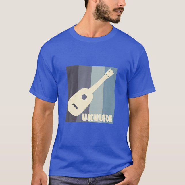 Camiseta Regalo tropical acústico de Ukulele (Anverso)