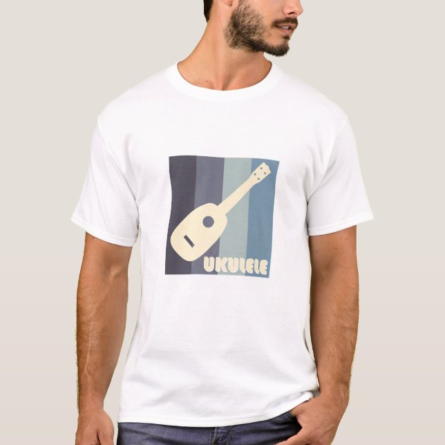 Camiseta Regalo tropical acústico de Ukulele (Anverso)