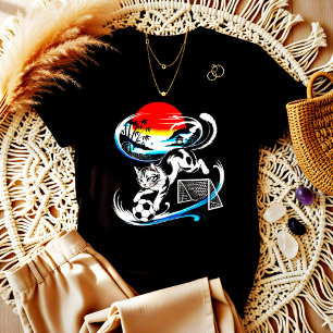 Camiseta Regalo único de gato de fútbol japonés para fanáti