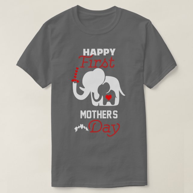 Camiseta regalo único feliz primer Día de la Madre nueva ma (Diseño del anverso)