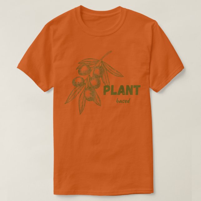 Camiseta Regalo Vegan Vegetariano Basado En Planta Vegetari (Diseño del anverso)