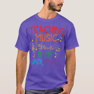 Camiseta Regalo vintage de superpoder de enseñanza divertid