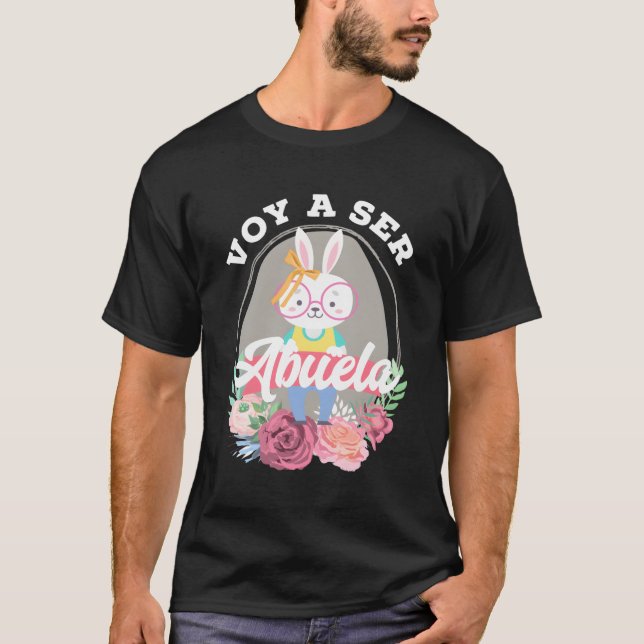 Camiseta Regalo voy a ser Abuela - Anuncio de embarazo de a (Anverso)