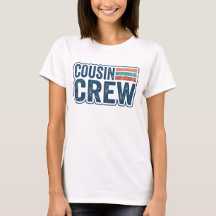 Camiseta Regalos a juego de la tripulación de primos retro