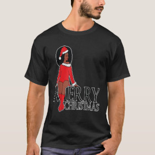 Camiseta Regalos Afro Diva Chica Negro Magic Afro Santa Mer