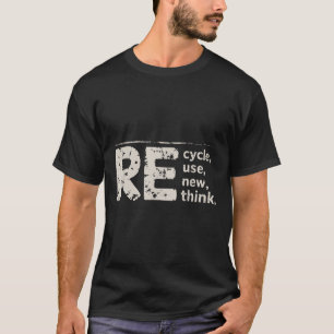 Camiseta Regalos Ambientales El Ciclo De Re Negro Utilice U