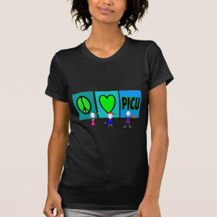 Camiseta Regalos "amor PICU de la enfermera de PICU de la