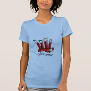 Camiseta Regalos artsy del diseño de los tubos de la sangr