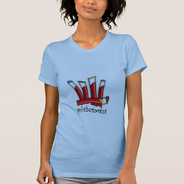 Camiseta Regalos artsy del diseño de los tubos de la sangre (Anverso)
