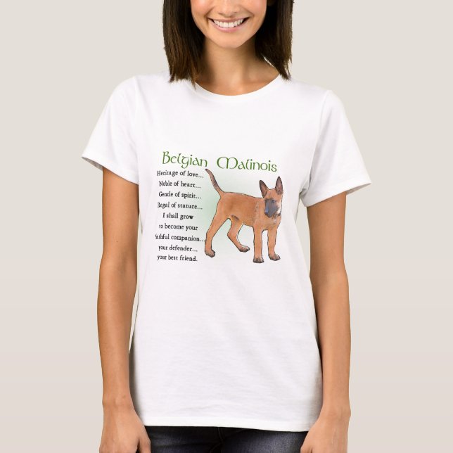 Camiseta Regalos belgas de Malinois (Anverso)