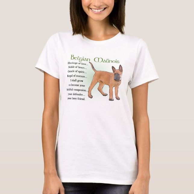 Camiseta Regalos belgas de Malinois (Anverso)