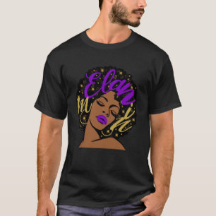 Camiseta Regalos Belleza Étnica Afro Diva Litros Negro Chic