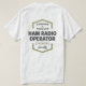 Camiseta Regalos con el logotipo del operador de radio HAM. (Reverso del diseño)