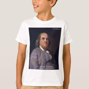 Camiseta Regalos con la cita de Ben Franklin "Ama a tu prój