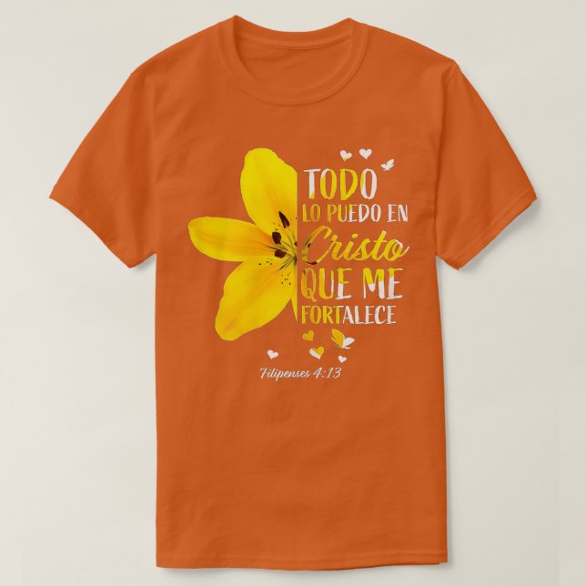 Camiseta Regalos Cristianos Españoles Mujeres Mamá Esposa F (Diseño del anverso)