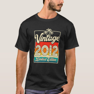 Camiseta Regalos de 10 años Vintage 2012 Edición limitada 1