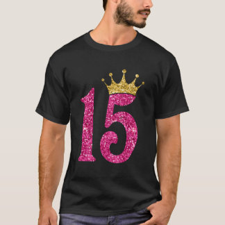 Camiseta Regalos De 15 Años 15 Chicas De Cumpleaños Niños D