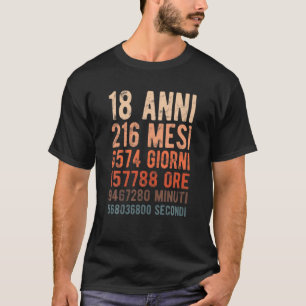 Camiseta Regalos De 18 Años 18 Cumpleaños 18.ª Retro