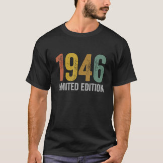 Camiseta Regalos de 1946 Hechos en 1946 Diseño Clásico Vint