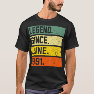 Camiseta Regalos de 1991 Leyenda de época desde el 31 de ju