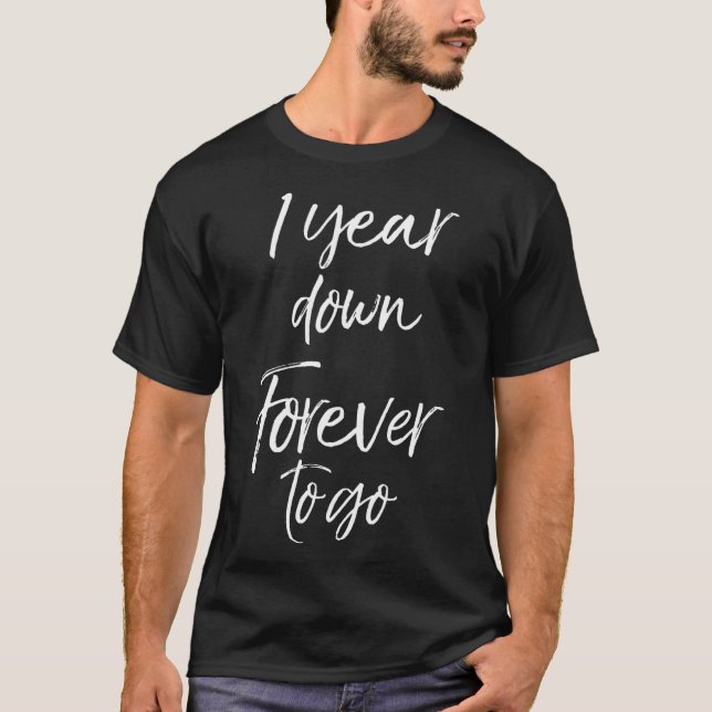 Camiseta Regalos de 1° aniversario para parejas a 1 año de  (Anverso)